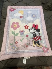 Disney Minnie Mouse Crib Blanket Toddler Bed Bedding  READ 