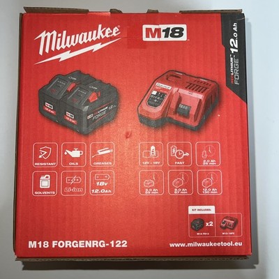 Milwaukee M18 FORGENRG-122 12.0ah Akkus Set Mit Ladegeräte NEUUUU!!!