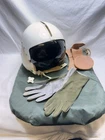 Vintage Gentex Military APH-5 No.20 Flight Helmet Vietnam War Era Mic W/ Bag