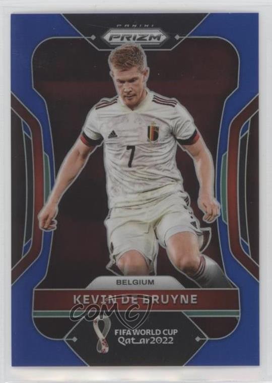 2022 Panini Prizm World Cup Qatar Blue Prizm 151/299 Kevin de Bruyne #19 0i7g