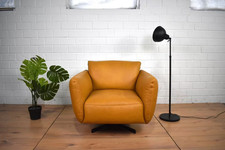 Ewald Schillig Ledersessel Ravelo Kurkuma Drehbar Clubsessel Lounge Chef 