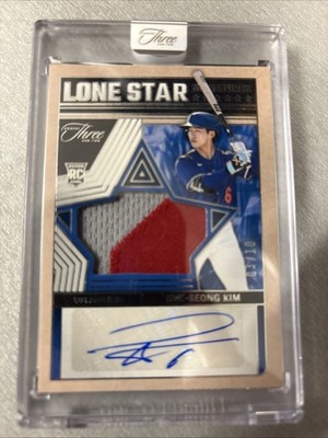 2025 Panini Three And Two Baseball Hye-Song Kim Lone Star Signatures 3/10Dodgers