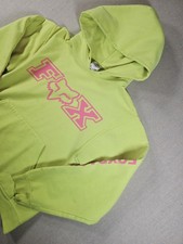 Fox Racing Old School Men s Yellow Motocross Pull Over Hoodie Men s Small