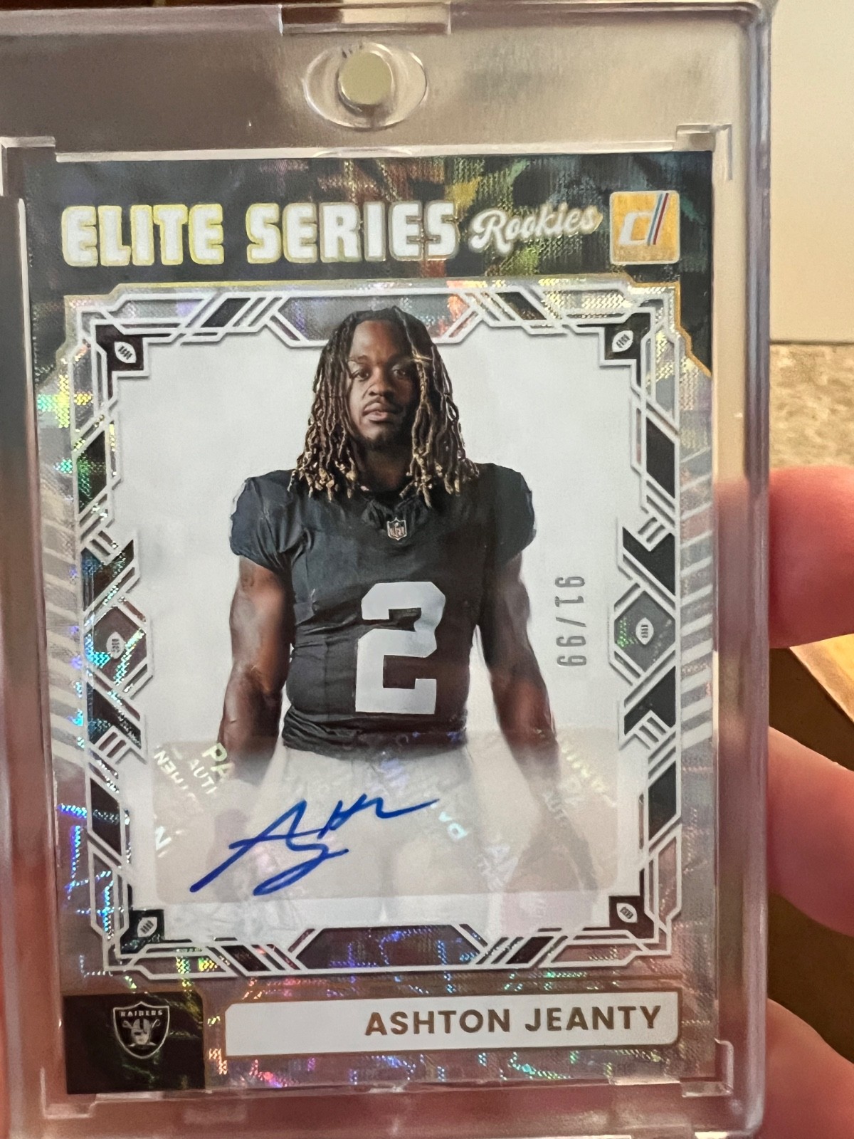 2025 Panini Donruss Elite Series Ashton Jeanty Rookie Card Auto /99