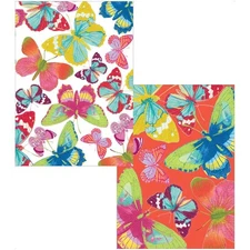 Caspari Assorted Boxed Note Cards, Butterflies - Box of 8 (93601.46)