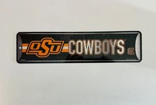 OKLAHOMA STATE COWBOYS METAL STREET SIGN BY RICO INDUSTRIES, INC