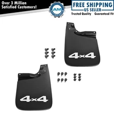 OEM Mud Flap Splash Guard w/ Hardware Pair Rear Black Plastic for Toyota Tacoma