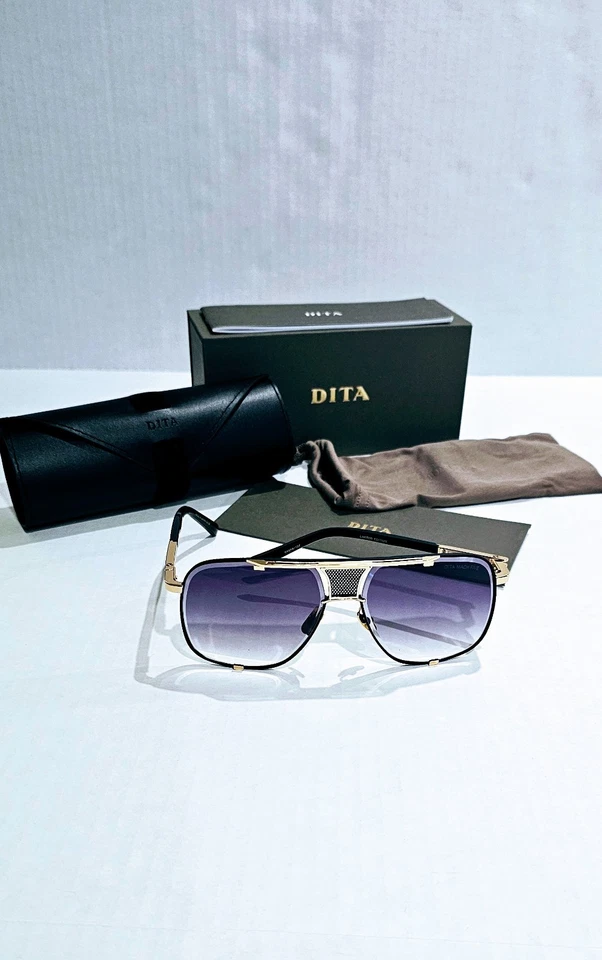 com etiquetas DITA Mach Five DRX 2087-A preto fosco ouro EDIÇÃO LIMITADA/CINZA Gradi - Imagem 2 de 4