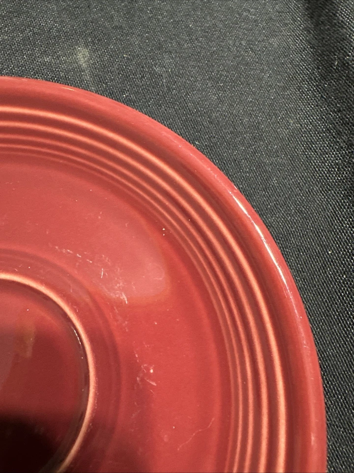 FIESTA Scarlet Red 6”Saucer Cup Plate - Image 3 of 4