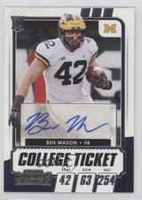 2021 Panini Contenders Draft Picks College Ticket Auto Ben Mason #193 Auto 17xm