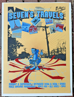 Atmosphere Seven’s Travels 2003 Tour Poster Burlesque of North America #106/300