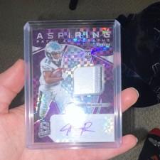 Panini Spectra Aspiring Patch Autographs Jalen Reagor Rookie Neon Purple Prizm