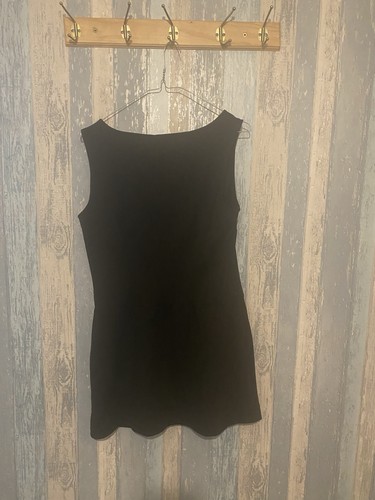 New look Size 14 Black Pinafore Dress Pockets Good Condition - Bild 5 von 5