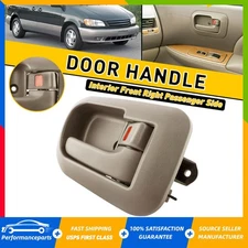 For 98-03 Sienna Toyota Front Inside Interior Right Door Handle &Bezel Beige EAH