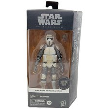 Star Wars Black Series Scout Trooper Carbonized 6 Figure Mandalorian 2021 New