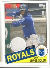 2020 Topps JORGE SOLER 1985 GU JERSEY Relic!