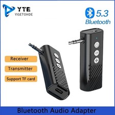 Jack Aux 5.3 Transmitter Receiver Adapter Audio 3.5mm 3-in-1 Wireless Bluetooth