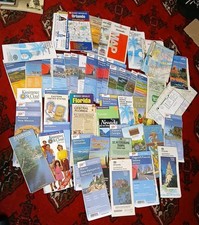 Lot of 40 + Vintage US States Cities Road Maps
