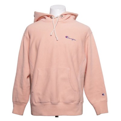Champion, Kapuzenpullover, Größe: L, REVERSE WEAVE WARM UP, Pink, Print #Fit