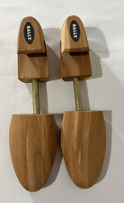 Vintage Bally Cedar Wood Shoe Trees Adjustable Size L USA