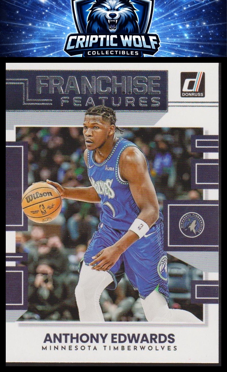 2022-23 Donruss #17 Anthony Edwards Franchise Features Minnesota Timberwolves
