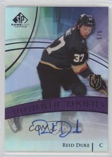 2020-21 SP Game Used Authentic Rookies Purple Burst 5/5 Reid Duke #181 Auto 2d8