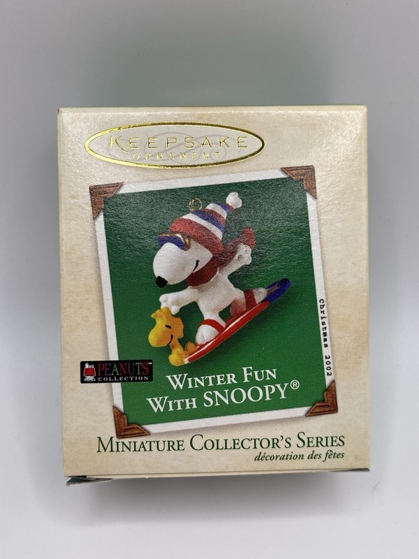 Hallmark Keepsake Miniature Winter Fun With Snoopy #5 Peanuts 2002- NEW- READ