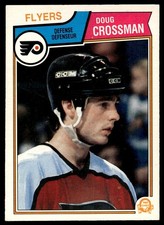 1983-84 O-Pee-Chee VTG OPC Set Break Doug Crossman Philadelphia Flyers #263