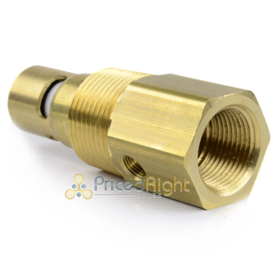 1" Male NPT X 3/4" Female NPT Air Compressor In Tank Check Valve Brass - Image 2 of 4