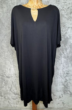 Diane Von Furstenberg Dress Womens Small Black Beonica Draped Matte Jersey Shift