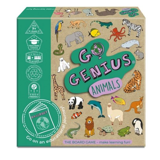 Whiz Kid Games Go Genius Board Game Animals