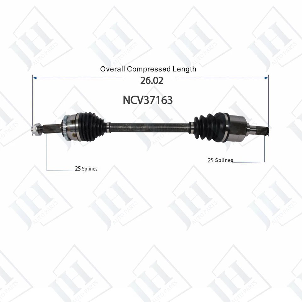 Оригинальная пара передних валов для левой и правой оси CV комплект для Hyundai Accent 2018–2019 годов выпуска с ручной коробкой передач - Изображение 2 из 4