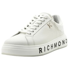 John Richmond Women's Sneaker 22303 Leather White / Black / White