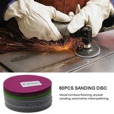 Wet & Dry Sanding Discs 60pcs Kit Grit 800 1000 1200 1500 2000 3000 3in 75mm