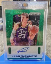 2024-25 Panini Prizm Lauri Markkanen #PDS-MAR Green Prizm Autograph - 13/15