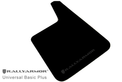 Rally Armor Basic Plus Black Mud Flaps With Hardware - Fits Universal Fit