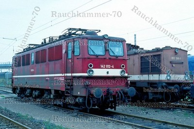 DR 142 012-4  Bw Nordhausen 1995 / org. Farb-Dia + Datei!  778#15