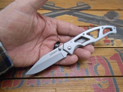 Gerber Paraframe I Knife Frame Lock Plain Edge Blade