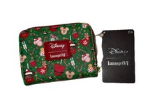 Loungefly Disney Mickey Mouse Holiday Treats Zip Wallet NEW with Tags