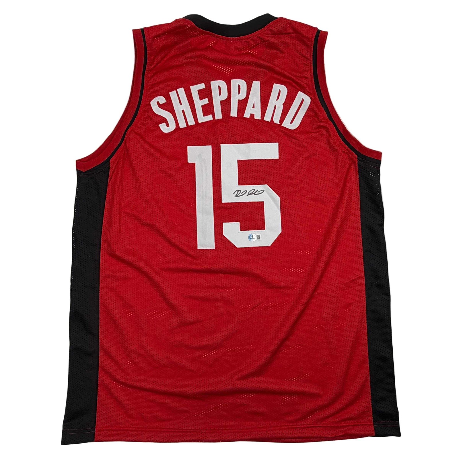 Reed Sheppard Autographed Signed Houston Rockets / Houston Red Basketball Jersey Beckett BAS COA 