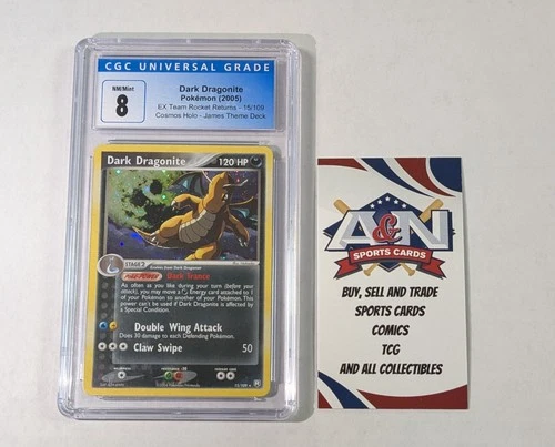 Pokémon 2004 Dark Dragonite EX Team Rocket Returns #15- CGC 8