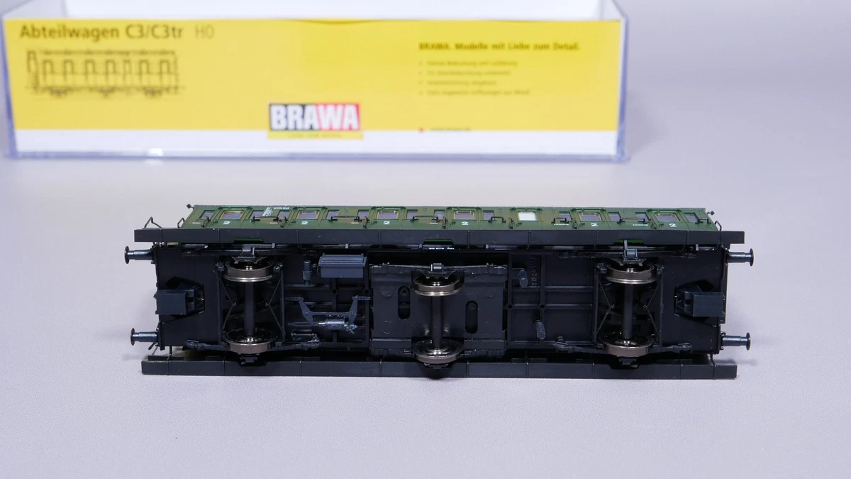 H0 DC Brawa 45454 Abteilwagen 2. Kl. B3 68 678 Ksl DB OVP #YÜ_1128