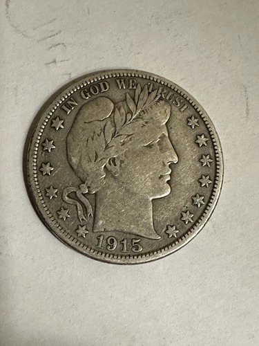 **Very Clean 1915-D USA Barber Half Dollar**