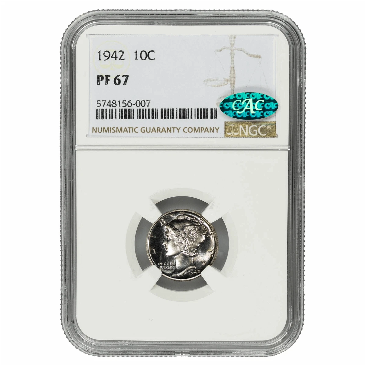 NGC & CAC Certified Mercury Dimes (1916-1945) for sale | eBay