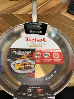 Tefal Virtuoso Bratpfanne 28 cm Edelstahl unbeschichtet