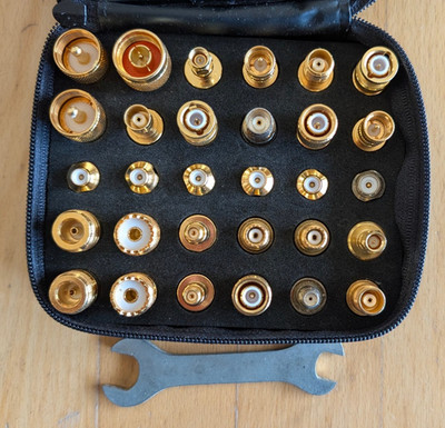Koaxial Adapterset Shallin Electronics komplett - goldfarben
