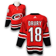 Jack Drury Autographed Carolina Hurricanes Home Adidas Jersey