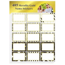 Elegante Namensschilder mit permanentem Kleber – 405 Stück für jeden Anlass