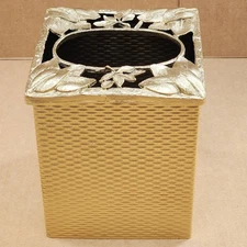 Silver Square Tissue Box Cover Facial Tissue Holder Kleenex Holder Accessories