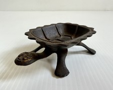 Vintage Cast Iron Turtle Soap Trinket Dish, Ash Tray Cute Decor Item Japan
